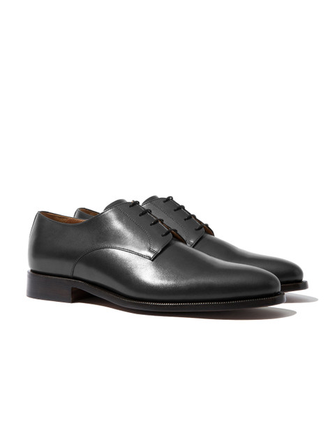 

Rapawalk Grey Handcrafted Wide Width Leather Derbys, Black