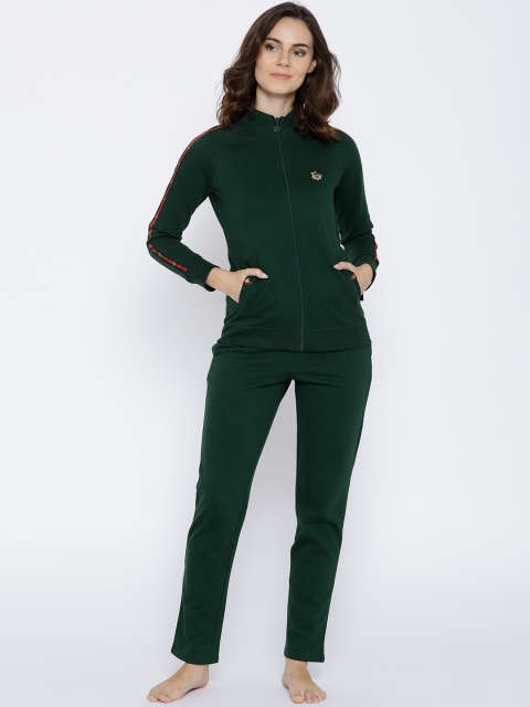 

MADAME M SECRET Women Green Solid Night Suit S8W30550 155