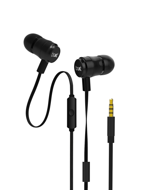 

boAT Unisex Black Bassheads 235 V2 In Ear Wired Earphones