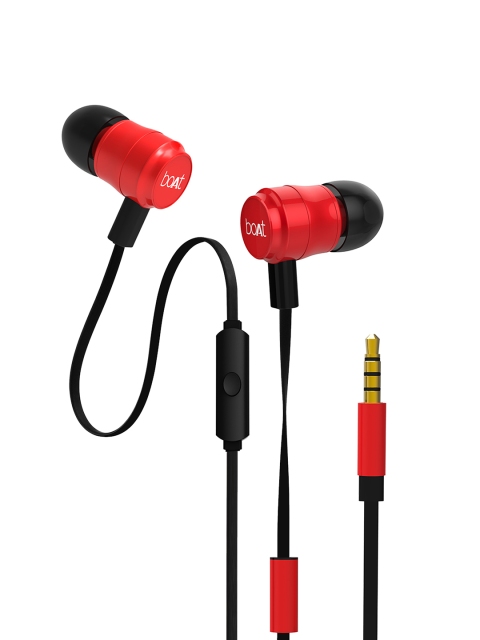 

boAt Unisex Red Bassheads 235 V2 Furious Wired In-Ear Headphone