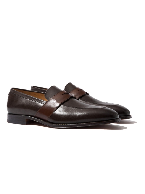 

Rapawalk Brown & Coffee Brown Handcrafted Wide Width Leather Slipons