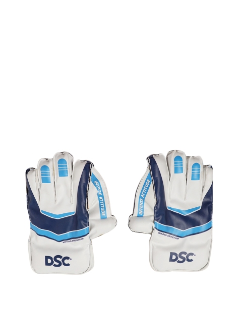 

DSC Kids White & Blue Intense Attitude Wicket Keeping Gloves