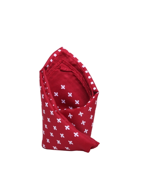 

Tossido Men Red and white Printed Pocket Square