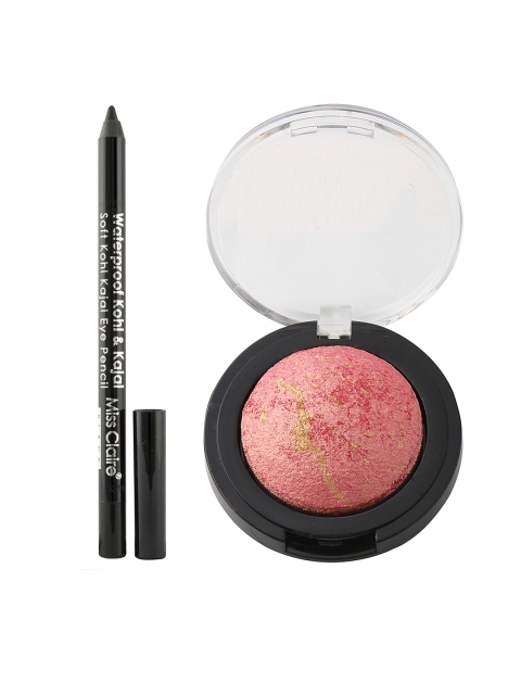 

Miss Claire Set of Kohl Kajal & Baked Eyeshadow, Pink