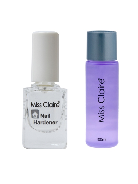 

Miss Claire Set of Nail Hardener & Nail Polish Remover, Purple