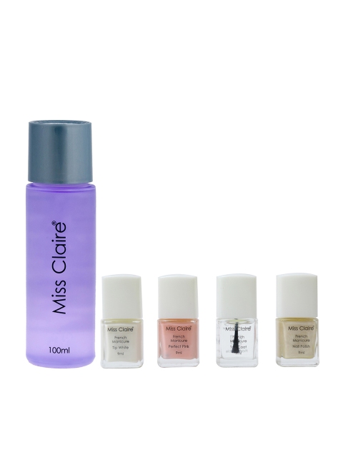 

Miss Claire French Manicure Set & Nail Polish Remover, Purple