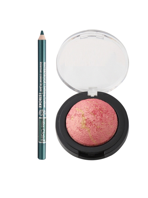 

Miss Claire Set of One Stroke Eyeliner & Baked Eyeshadow Duo, Green