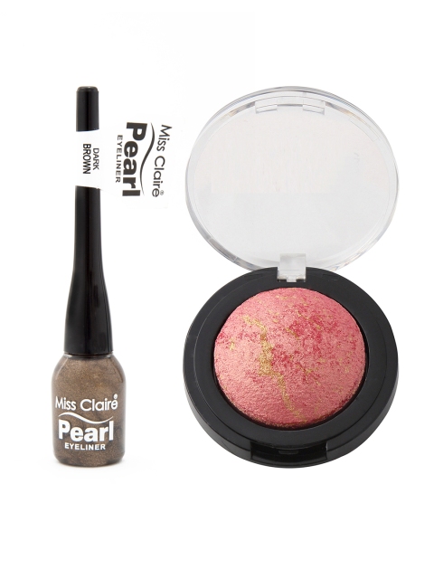 

Miss Claire Set of Pearl Eyeliner & Baked Eyeshadow, Pink