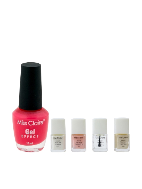 

Miss Claire Gel Effect Nail Polish & French Manicure Set, Pink