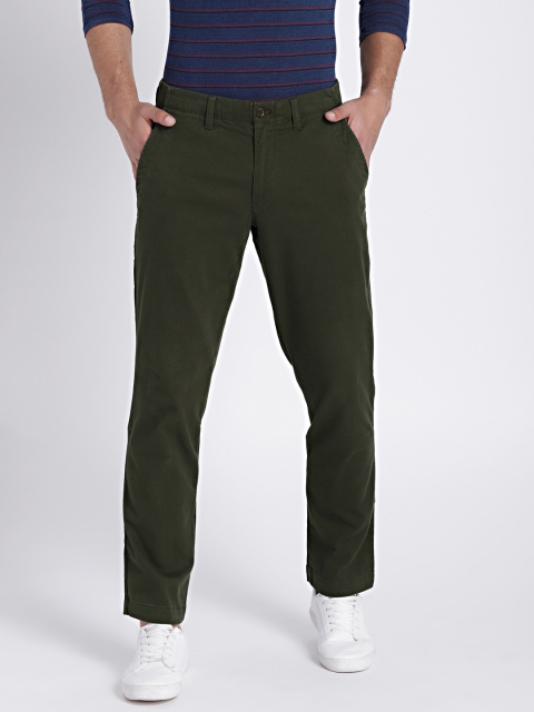 

GAP Men's Olive Green Soft Wear Khakis In Slim Fit With Gapflex