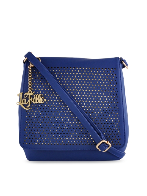 

LaFille Blue Solid Sling Bag