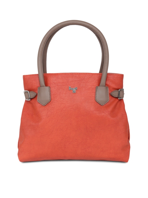 

Baggit Orange Solid Handheld Bag
