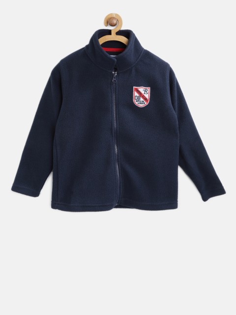

612 league Boys Navy Blue Solid Tailored Jacket