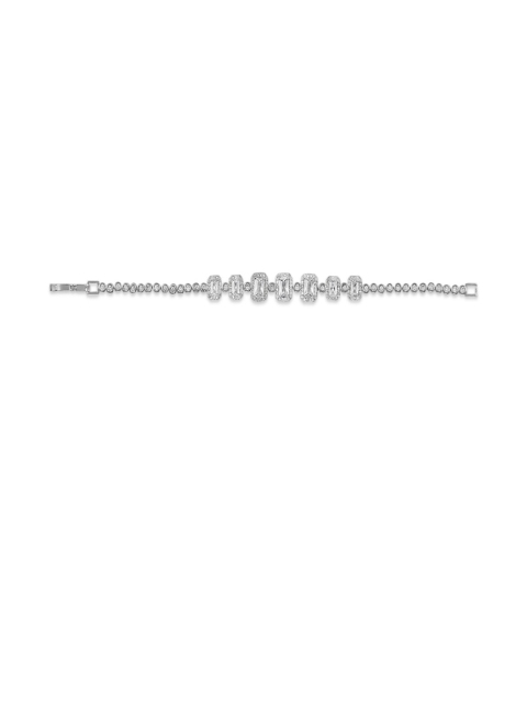 

shaze Silver-Plated Brass Antique Link Bracelet