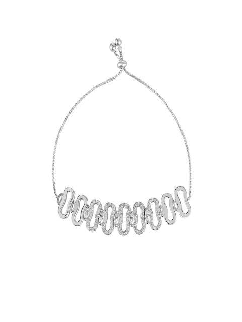 

shaze Silver-Plated Brass Antique Link Bracelet
