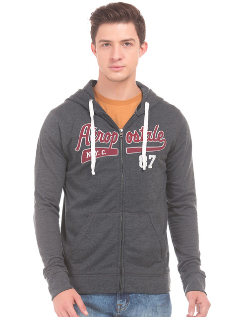 

Aeropostale Men Printed Black Sweatshirt