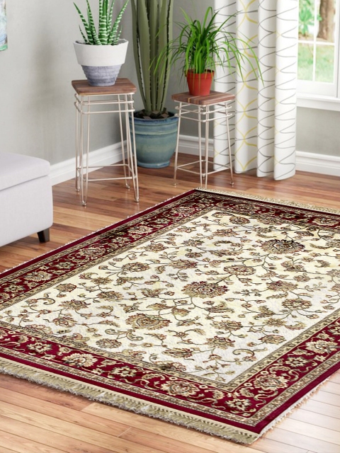 

OBSESSIONS Beige & Red Bellucci Viscose Carpet