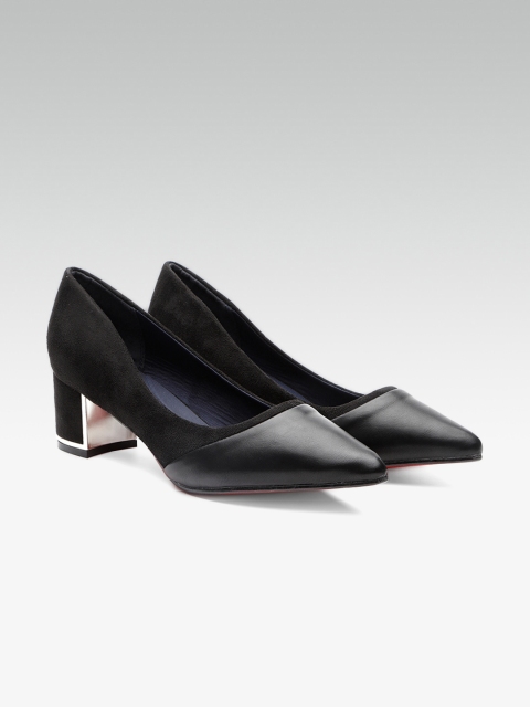 

Carlton London Women Black Solid Pumps