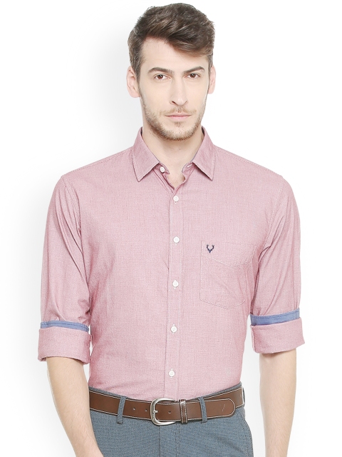 

Allen Solly Men Maroon Slim Fit Printed Casual Shirt