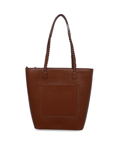 

Diwaah Coffee Brown Solid Shoulder Bag