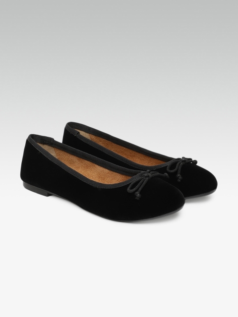 

Carlton London Women Black Solid Ballerinas