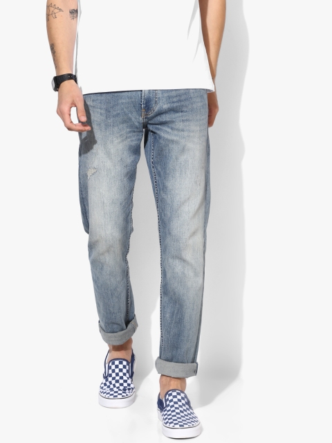 

Calvin Klein Jeans Men Blue Slim Fit Mid-Rise Highly Distressed Stretchable Jeans