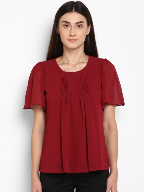 

Park Avenue Women Red Solid Top