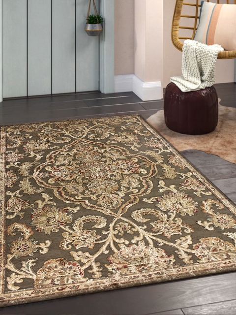 

OBSESSIONS Green & Beige Printed Carpet