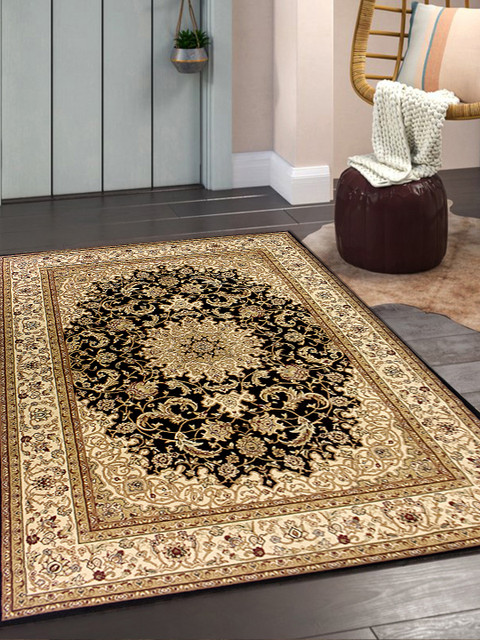 

OBSESSIONS Black & Beige Anti-Skid Carpet