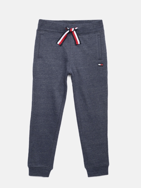 

Tommy Hilfiger Boys Blue Solid Track Pants