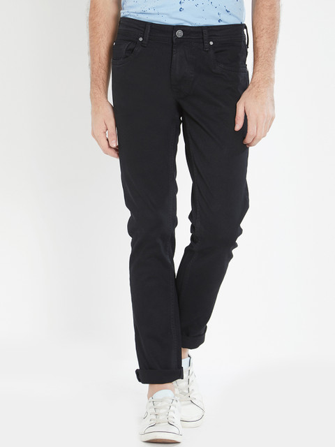 

Lawman pg3 Men Black Slim Fit Mid-Rise Clean Look Jeans