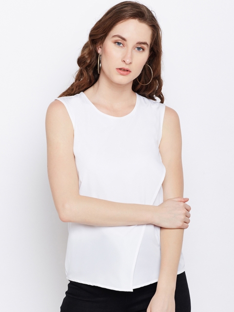 

Popnetic Women White Solid Top