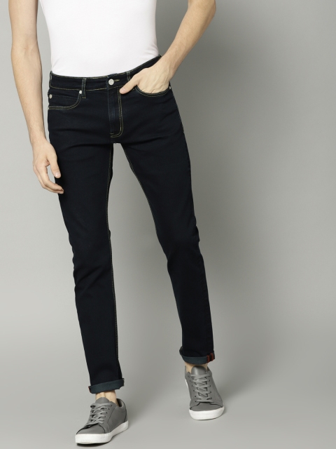 

French Connection Men Blue Slim Fit Mid-Rise Clean Look Stretchable Jeans