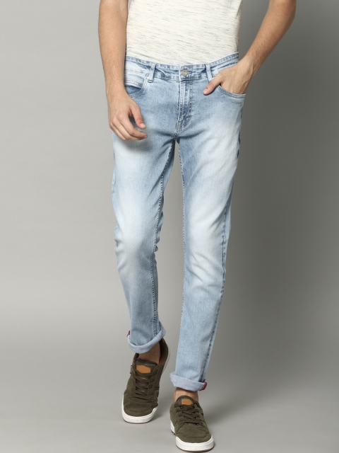 

French Connection Men Blue Slim Fit Mid-Rise Clean Look Stretchable Jeans