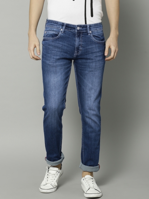 

French Connection Men Blue Slim Fit Mid-Rise Clean Look Stretchable Jeans