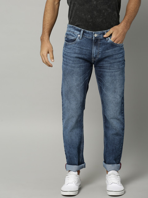 

French Connection Men Blue Slim Fit Mid-Rise Clean Look Stretchable Jeans