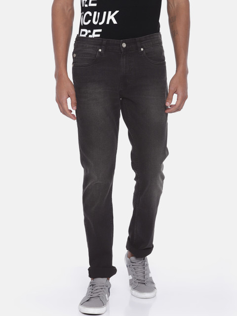 

French Connection Men Black Slim Fit Mid-Rise Clean Look Stretchable Jeans
