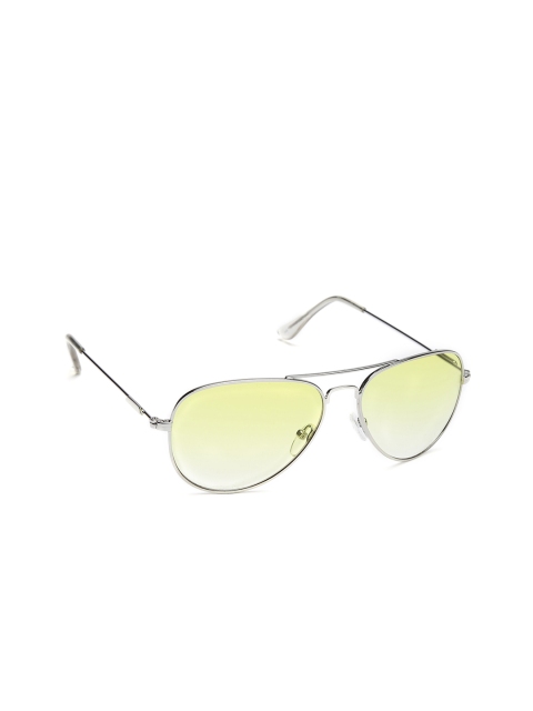 

Flying Machine Men Aviator Sunglasses FMAE0202, Yellow