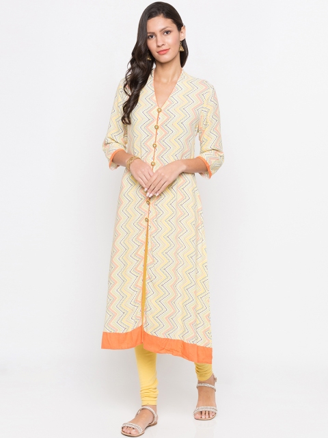 

Globus Women Multicoloured Printed A-Line Kurta, Multi