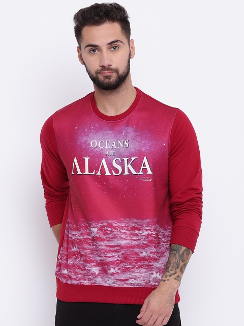 

Monte Carlo Men Maroon Printed Sweatshirt
