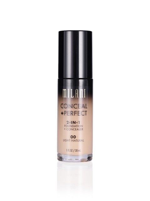 

MILANI Light Natural Conceal Plus Perfect 2-In-1 Foundation Plus Concealer 00, Beige