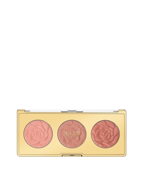 

MILANI Floral Fantasy Rose Powder Blush Trio Palette 02, Pink
