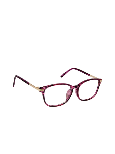 

Cardon Unisex Pink & Black Tortoise Shell Full Rim Square Frames EWCD1216