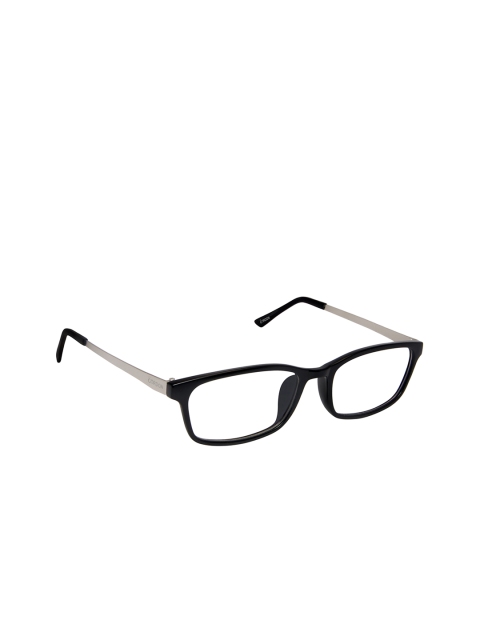 

Cardon Unisex Black & Silver-Toned Solid Full Rim Rectangle Frames EWCD1184