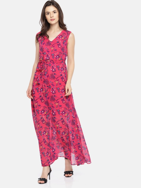 

SCULLERS Women Pink Printed Maxi Dress