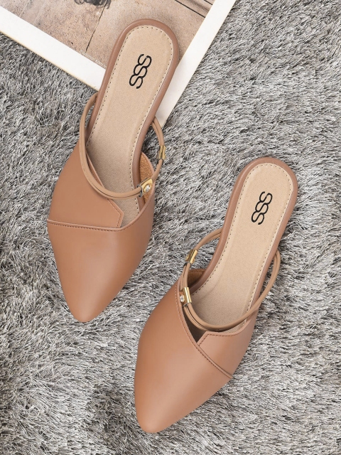 

Street Style Store Women Brown Solid Mules