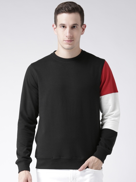 

Club York Men Black Solid Sweatshirt