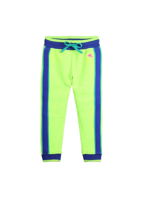 

Cherry Crumble Kids Blue & Green Solid Joggers
