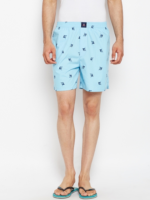 

Crimsoune Club Men Blue Printed Boxers BX4062-2