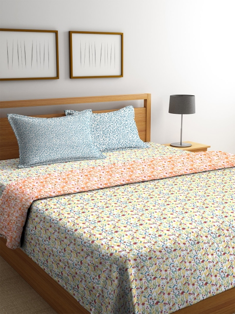 

CORE Designed by SPACES Off-White & Yellow Floral Print Bedding Set